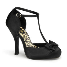 Load image into Gallery viewer, Tacones Pin Up Couture CUTIEPIE-12 Negro Satin

