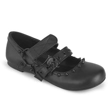 Load image into Gallery viewer, Zapatos planos Demonia DAISY-08 Negro Piel vegana
