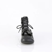Cargar imagen en el visor de la galería, Zapatos planos Demonia DAISY-11 Negro Piel vegana

