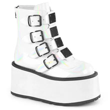 Load image into Gallery viewer, Botines Demonia DAMNED-105 Blanco Holo Pat
