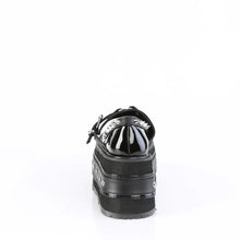 Load image into Gallery viewer, Zapatos con plataforma Demonia DAMNED-20 Negro Pat-Piel vegana
