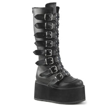 Load image into Gallery viewer, Botas Demonia DAMNED-318 Negro Piel vegana
