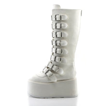 Load image into Gallery viewer, Botas Demonia DAMNED-318 Blanco Piel vegana
