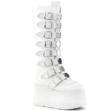 Load image into Gallery viewer, Botas Demonia DAMNED-318 Blanco Piel vegana

