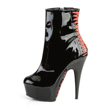 Cargar imagen en el visor de la galería, Tacones Pleaser DELIGHT-1010 Negro Charol Rojo
