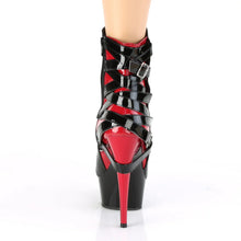 Cargar imagen en el visor de la galería, Tacones Pleaser DELIGHT-1012 Negro Rojo Charol

