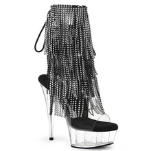 Cargar imagen en el visor de la galería, Tacones Pleaser DELIGHT-1017RSF Transparente Negro
