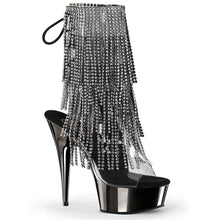 Cargar imagen en el visor de la galería, Tacones Pleaser DELIGHT-1017RSF Transparente Negro Dark
