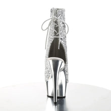 Cargar imagen en el visor de la galería, Tacones Pleaser DELIGHT-1018G Plata Gltr Cromo
