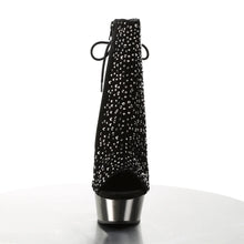 Load image into Gallery viewer, Tacones Pleaser DELIGHT-1018RS Negro Velvet Pewter
