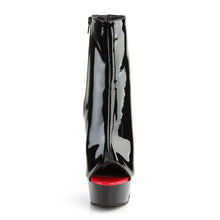 Carregar imagem no visualizador da galeria, Tacones Pleaser DELIGHT-1025 Negro Rojo Charol

