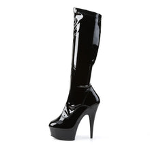 Cargar imagen en el visor de la galería, Tacones Pleaser DELIGHT-2000 Negro Str Charol
