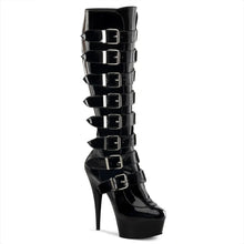 Cargar imagen en el visor de la galería, Tacones Pleaser DELIGHT-2049 Negro Charol
