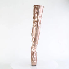 Cargar imagen en el visor de la galería, Tacones Pleaser DELIGHT-3000HWR Oro Rosa Hologram
