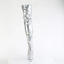 Cargar imagen en el visor de la galería, Tacones Pleaser DELIGHT-3000HWR Plata Hologram Pu
