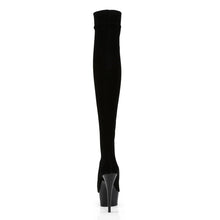 Cargar imagen en el visor de la galería, Tacones Pleaser DELIGHT-3002 Negro Str Velvet
