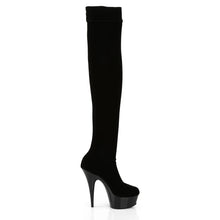 Cargar imagen en el visor de la galería, Tacones Pleaser DELIGHT-3002 Negro Str Velvet
