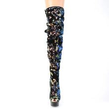 Cargar imagen en el visor de la galería, Tacones Pleaser DELIGHT-3004 Azul Iridescent Sequins
