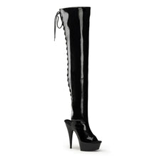 Cargar imagen en el visor de la galería, Tacones Pleaser DELIGHT-3017 Negro Str Charol
