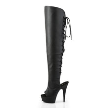 Cargar imagen en el visor de la galería, Tacones Pleaser DELIGHT-3019 Negro Piel Sintética
