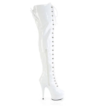 Cargar imagen en el visor de la galería, Tacones Pleaser DELIGHT-3022 Blanco Str Charol
