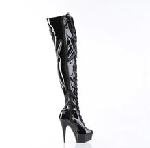 Cargar imagen en el visor de la galería, Tacones Pleaser DELIGHT-3023 Negro Str Charol
