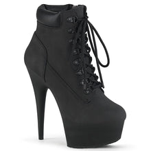 Load image into Gallery viewer, Tacones Pleaser DELIGHT-600TL-02 Negro Nubuck Piel
