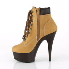 Cargar imagen en el visor de la galería, Tacones Pleaser DELIGHT-600TL-02 Tan Nubuck Piel
