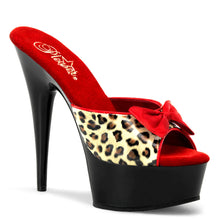 Cargar imagen en el visor de la galería, Tacones Pleaser DELIGHT-601-6 Tan Leopard Print

