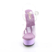 Load image into Gallery viewer, Tacones Pleaser DELIGHT-608 Transparente Lavanda
