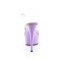 Load image into Gallery viewer, Tacones Pleaser DELIGHT-608 Transparente Lavanda
