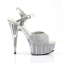 Cargar imagen en el visor de la galería, Tacones Pleaser DELIGHT-609-5G Plata Gltr
