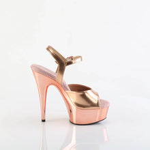 Load image into Gallery viewer, Tacones Pleaser DELIGHT-609 Oro Rosa Met.
