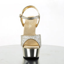 Carregar imagem no visualizador da galeria, Tacones Pleaser DELIGHT-609G Dorado Gltr Cromo
