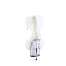 Cargar imagen en el visor de la galería, Tacones Pleaser DELIGHT-624F Transparente Blanco Fur
