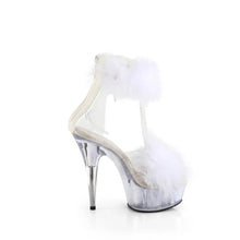 Cargar imagen en el visor de la galería, Tacones Pleaser DELIGHT-624F Transparente Blanco Fur
