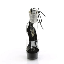 Load image into Gallery viewer, Tacones Pleaser DELIGHT-624RS Transparente Negro
