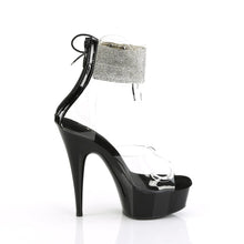 Load image into Gallery viewer, Tacones Pleaser DELIGHT-624RS Transparente Negro
