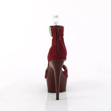 Cargar imagen en el visor de la galería, Tacones Pleaser DELIGHT-625 Burdeos Faux Suede

