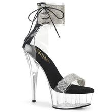 Load image into Gallery viewer, Tacones Pleaser DELIGHT-627RS Transparente Negro
