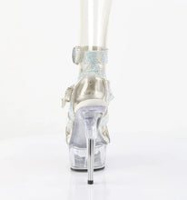 Cargar imagen en el visor de la galería, Tacones Pleaser DELIGHT-656RS Plata Transparente
