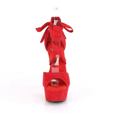 Carregar imagem no visualizador da galeria, Tacones Pleaser DELIGHT-679 Rojo Faux Suede
