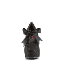 Load image into Gallery viewer, Zapatos con plataforma Demonia DEMON-11 Negro Satin-Negro Lace
