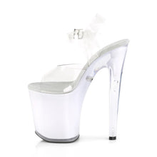 Cargar imagen en el visor de la galería, Tacones Pleaser DISCOLITE-808 Transparente White Glow
