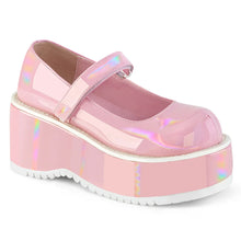 Load image into Gallery viewer, Zapatos con plataforma Demonia DOLLIE-01 B. Rosa Holo Pat

