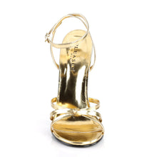 Load image into Gallery viewer, Tacones Devious DOMINA-108 Dorado Pu
