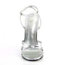 Load image into Gallery viewer, Tacones Devious DOMINA-108 Plata Pu
