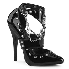 Cargar imagen en el visor de la galería, Tacones Devious DOMINA-118 Negro Charol
