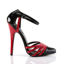 Cargar imagen en el visor de la galería, Tacones Devious DOMINA-412 Negro Rojo Charol

