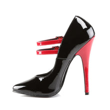 Carregar imagem no visualizador da galeria, Tacones Devious DOMINA-442 Negro Rojo Charol
